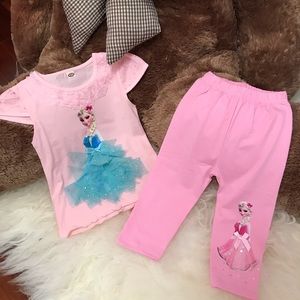 Elsa Matching Sparkly Set Super Cute